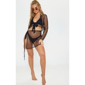 PrettyLittleThing Dobby Mesh Cover Up Set